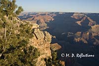 Early morning light illuminates the Grand Canyon, as seen from Mather Point