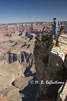 Visitors enjoying the view from Maricopa Point, Grand Canyon National Park, AZ