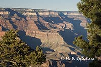 Grand Canyon from the walkways near the Village hotels, Grand Canyon National Park, AZ