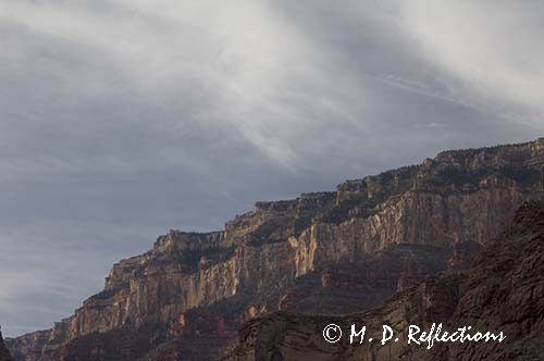 Looking up to the South Rim, Grand Canyon National Park, AZ