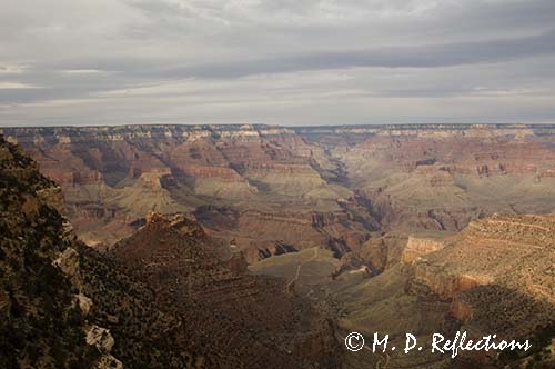 Canyon view from the top portion of Bright Angel Trail, Grand Canyon National Park, AZ