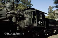 Steam engine for the Durango-Silverton Narrow Gauge Railroad, Durango, CO