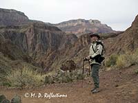 Marilyn on Clear Creek Trail, Grand Canyon National Park, AZ