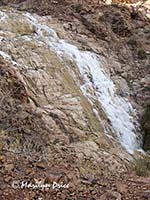 Frozen waterfall on the lower portion of Bright Angel Trail, Grand Canyon National Park, AZ