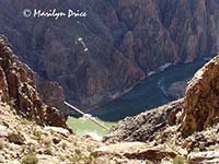 Black Bridge and South Kaibab Trail from Clear Creek Trail, Grand Canyon National Park, AZ