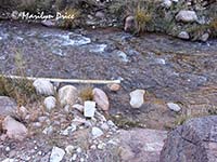 Creek water intake pipe, North Kaibab Trail, Grand Canyon National Park, AZ