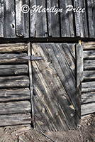 Door of the salt house near Greenland Lake, on Cape Royal road, Grand Canyon National Park, AZ