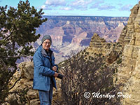 Marilyn at the South Kaibab Trailhead, Grand Canyon National Park, AZ