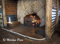 Fireplace at Bright Angel Lodge, Grand Canyon National Park, AZ