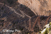 Bright Angel Trail from Trail View Overlook, Grand Canyon National Park, AZ