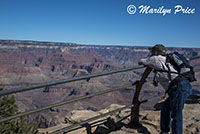 Carl enjoying the view from Mojave Point, Grand Canyon National Park, AZ