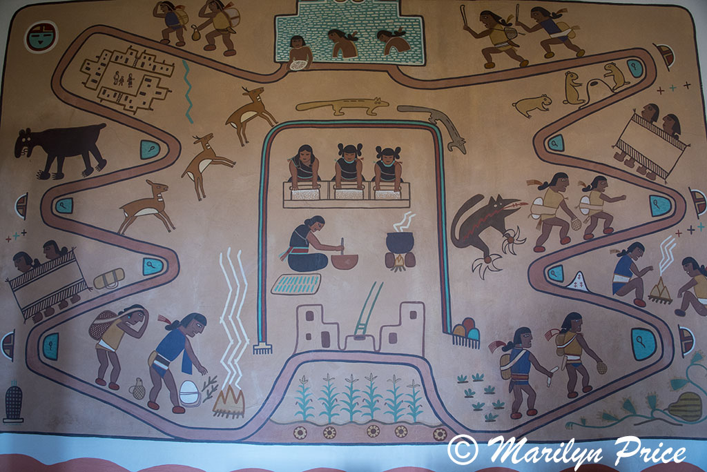 One of the murals in the dining room, Painted Desert Inn, Petrified Forest National Park, AZ