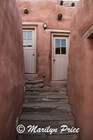 Stairs to two of the rooms at the Painted Desert Inn, Petrified Forest National Park, AZ