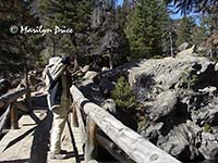 Marilyn shoots The Pool, Fern Falls Trail, Rocky Mountain National Park, CO