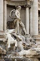 Detail, Trevi Fountain, Rome, Italy