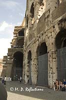 Outside of the Colosseum, Rome, Italy