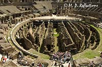 'Backstage' (underground warrens) of the Colosseum, Rome, Italy