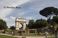 Arch of Titus and Roman Forum, Rome, Italy