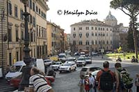 Traffic, Piazza Venezia, Rome, Italy