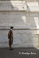 A member of the Swiss Guard on duty, St. Peter's Square, Vatican City