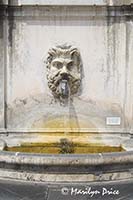 Fountain at the base of Cortile della Pigna, Vatican Museum, Vatican City