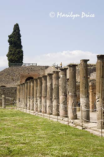 Large courtyard, Pompeii, Italy