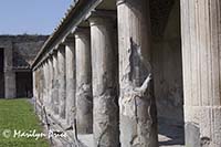 Courtyard of baths, Pompeii, Italy