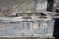 Wine vendor's stall, Pompeii, Italy