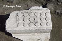 Carved block, Pompeii, Italy