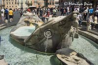 Fontana della Barcaccia, Piazza di Spagna, Rome, Italy