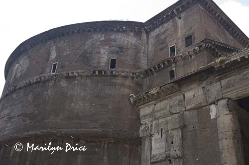 Side of Pantheon, Rome, Italy