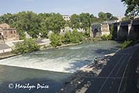 Tiber, Ponte Rotto, Ponte Palatino, bike path, Rome, Italy