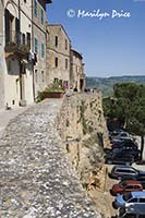 Pienza city walls, Tuscany, Italy