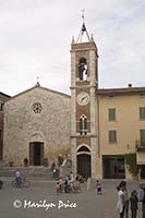 One of the churches of San Quirrico, Tuscany, Italy