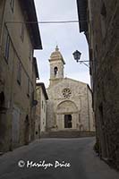 One of the churches of San Quirico, Tuscany, Italy