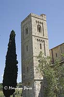 Bell tower, Abbey de Sant' Altimo, Tuscany, Italy