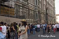 Line for entrance to Duomo, Florence, Italy