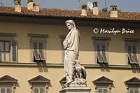 Statue of the designer of San Croce, Florence, Italy