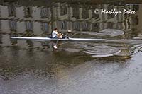 Sculler on the Arno, Florence, Italy