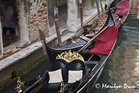 Gondola details, Venice, Italy