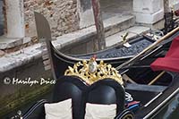 Gondola details, Venice, Italy