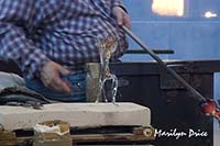 Glass worker and horse, Murano, Italy