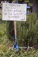 Trowel sign, Burano, Italy