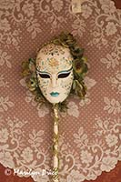 Lace and Carnivale mask, Burano, Italy