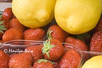 Lemons and strawberries, Venice, Italy