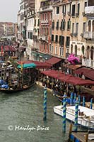 View of Grand Canal from Rialto Bridge, Venice, Italy