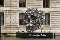 Aluminum skull, Venice, Italy