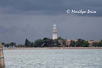 Lido and storm clouds, Venice, Italy