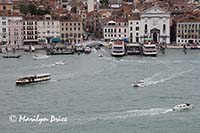 Traffic in the Lagune, Venice, Italy