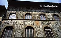 Decorated building, Florence, Italy